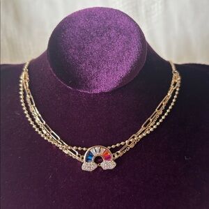 ✨ Unwritten Cubic Zirconia Rainbow Bolo Bracelet — NWT